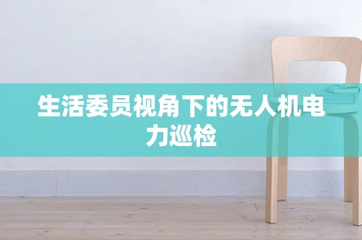 生活委员视角下的无人机电力巡检
