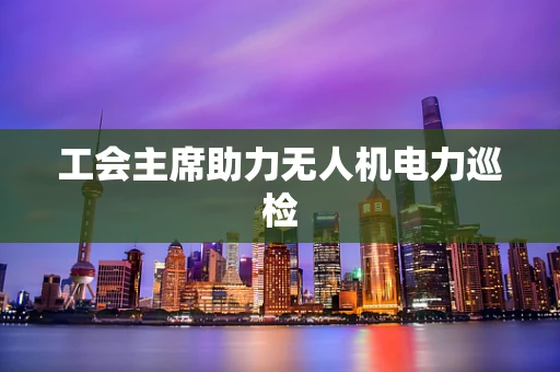 工会主席助力无人机电力巡检