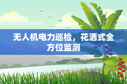 无人机电力巡检，花洒式全方位监测