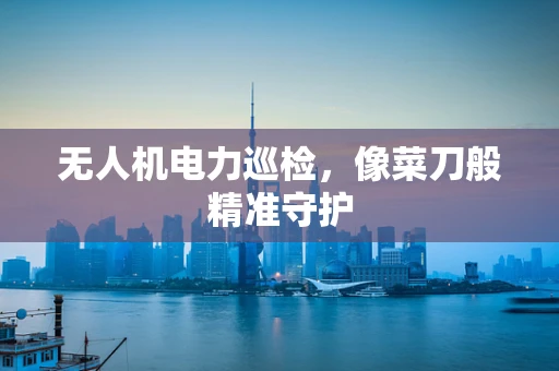 无人机电力巡检，像菜刀般精准守护