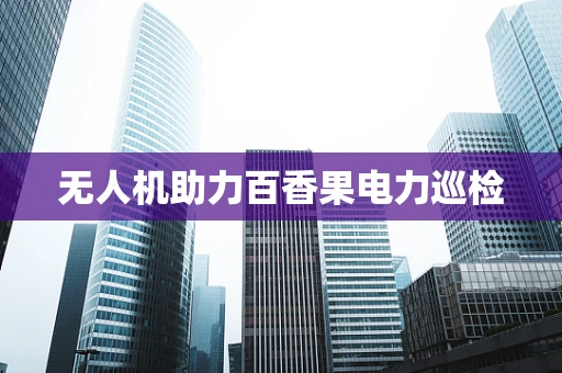 无人机助力百香果电力巡检