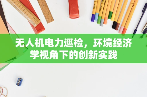 无人机电力巡检，环境经济学视角下的创新实践