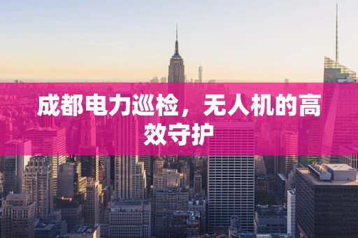 成都电力巡检，无人机的高效守护