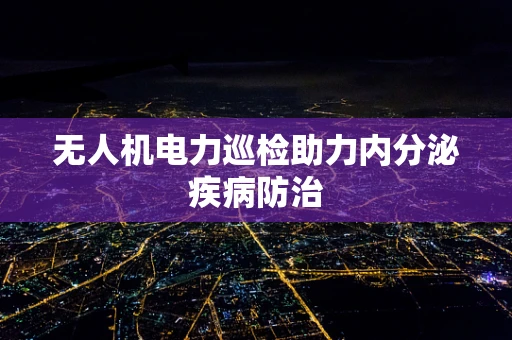 无人机电力巡检助力内分泌疾病防治