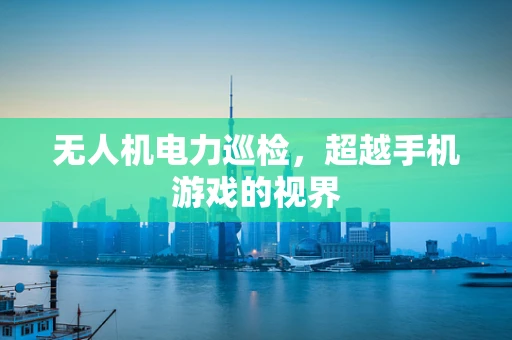 无人机电力巡检，超越手机游戏的视界