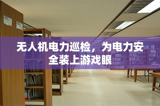 无人机电力巡检，为电力安全装上游戏眼
