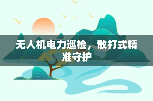 无人机电力巡检，散打式精准守护
