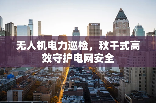 无人机电力巡检，秋千式高效守护电网安全