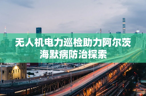 无人机电力巡检助力阿尔茨海默病防治探索