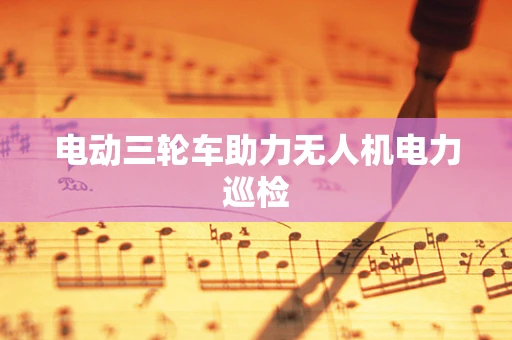 电动三轮车助力无人机电力巡检