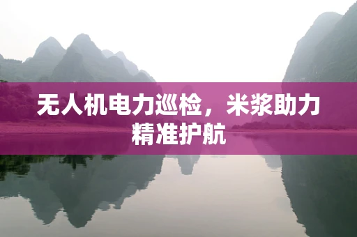 无人机电力巡检，米浆助力精准护航