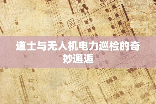 道士与无人机电力巡检的奇妙邂逅