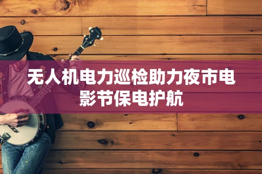 无人机电力巡检助力夜市电影节保电护航