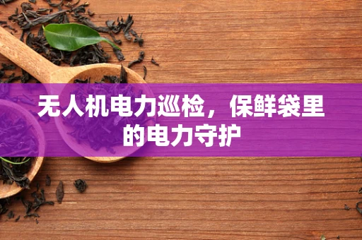 无人机电力巡检，保鲜袋里的电力守护