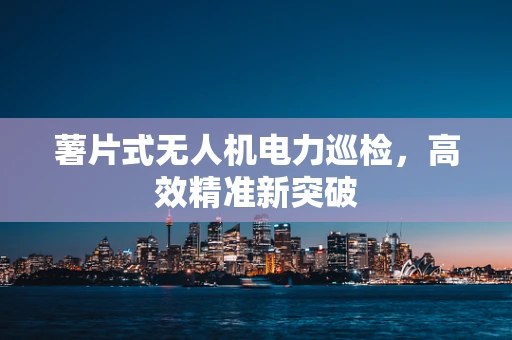 薯片式无人机电力巡检，高效精准新突破