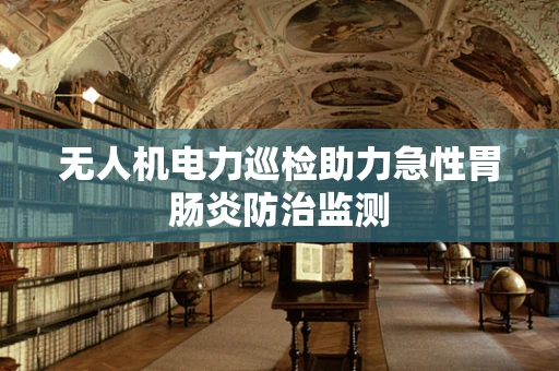 无人机电力巡检助力急性胃肠炎防治监测