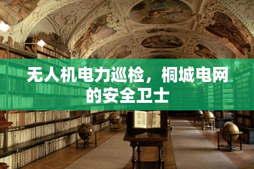 无人机电力巡检，桐城电网的安全卫士