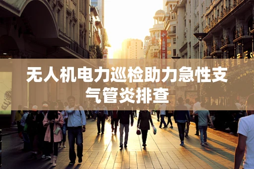 无人机电力巡检助力急性支气管炎排查