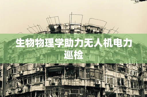 生物物理学助力无人机电力巡检