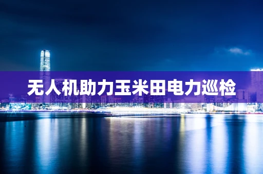 无人机助力玉米田电力巡检