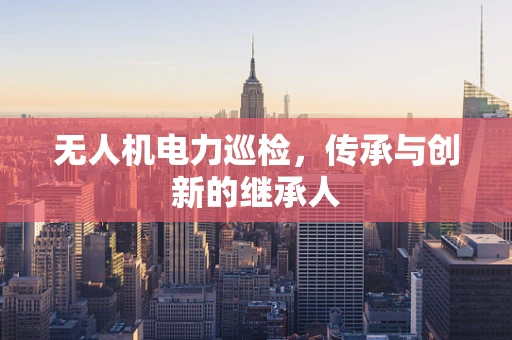 无人机电力巡检，传承与创新的继承人