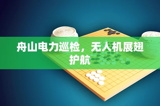 舟山电力巡检，无人机展翅护航