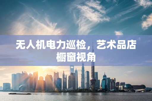 无人机电力巡检，艺术品店橱窗视角