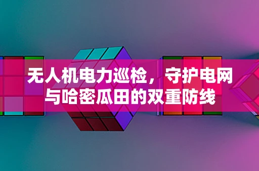 无人机电力巡检，守护电网与哈密瓜田的双重防线