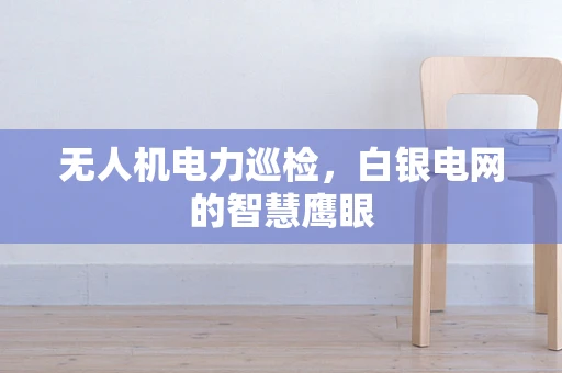 无人机电力巡检，白银电网的智慧鹰眼