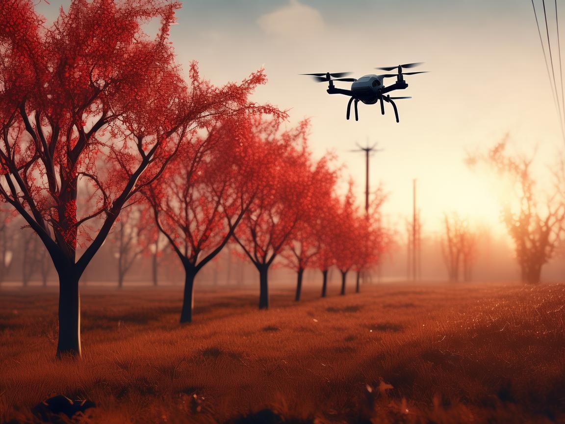 山楂树下的无人机电力巡检之旅