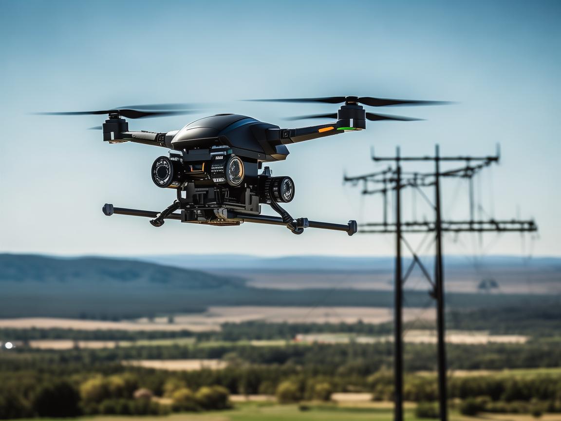 无人机电力巡检，壁挂式储物袋的巧妙助力