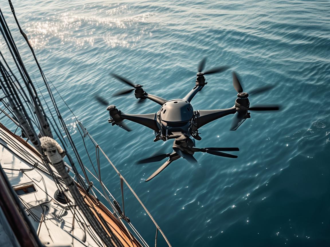 帆船视角下的无人机电力巡检