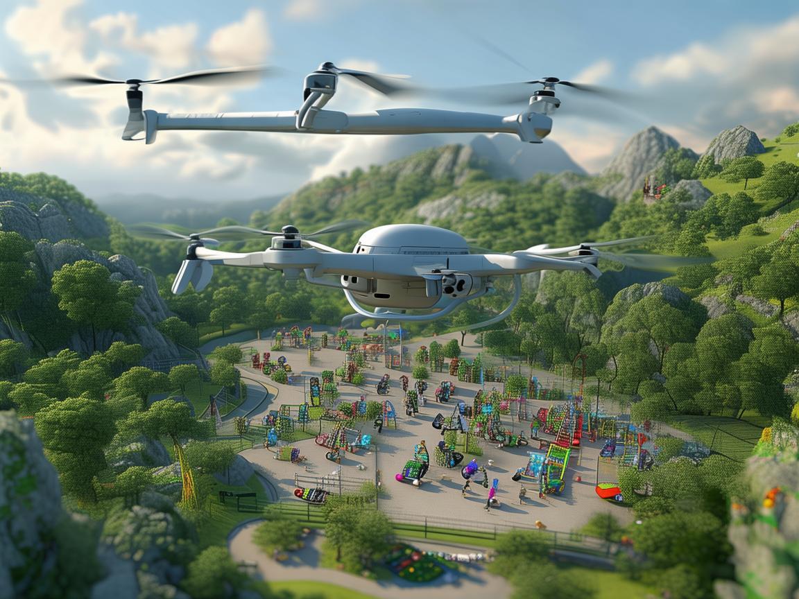 无人机电力巡检，守护电网与儿童三轮车乐园的安全