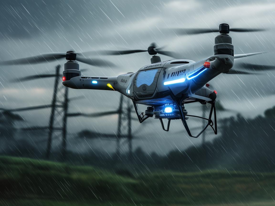 雨衣助力无人机电力巡检，守护电网安全