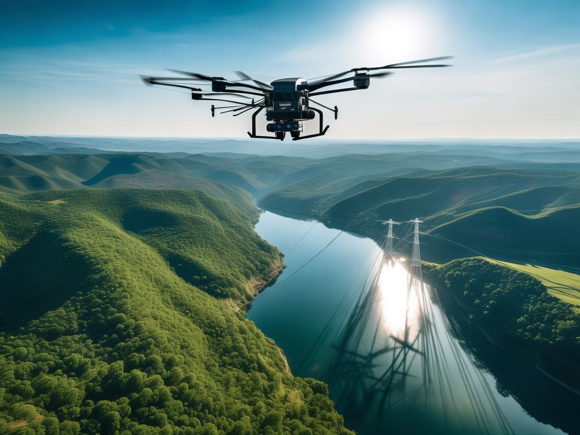 三门峡电力巡检，无人机的高效守护