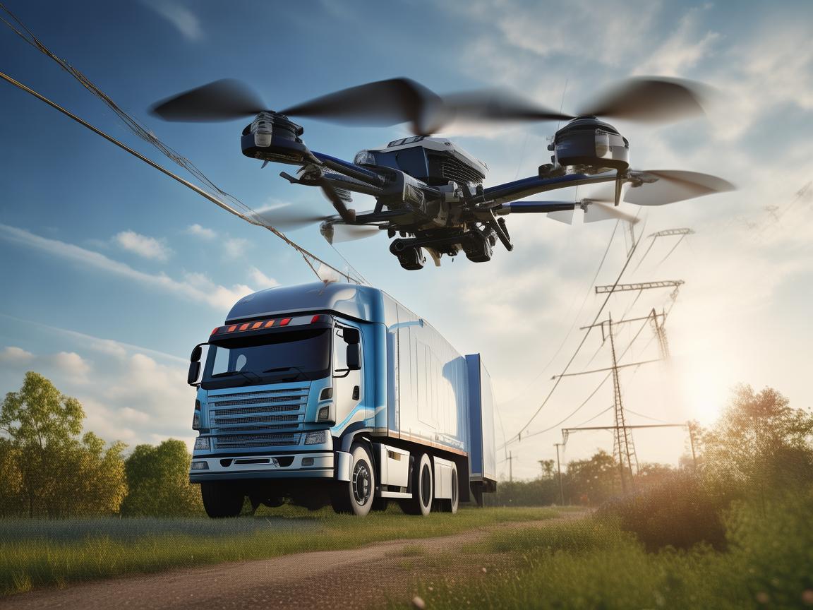 全挂车助力无人机电力巡检高效运行