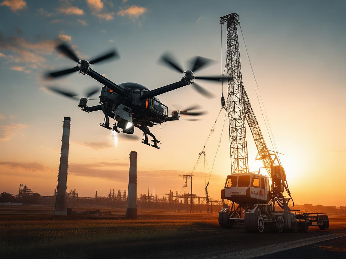 无人机电力巡检与救援起重机协同保障电力安全