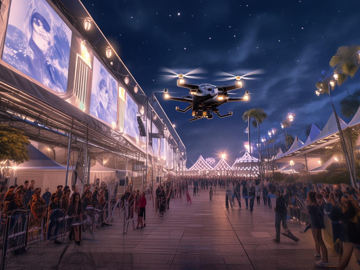 无人机电力巡检助力电影节保电护航