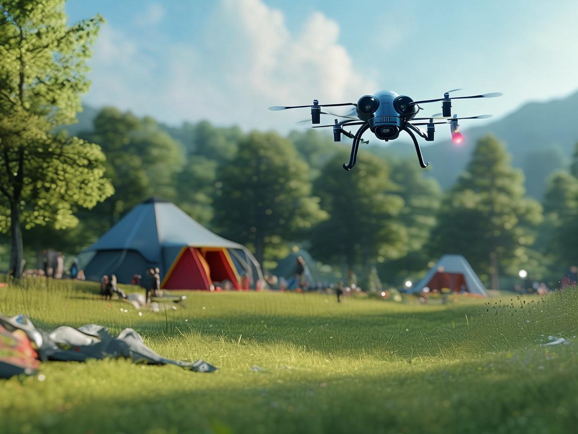 无人机电力巡检助力露营地安全保障