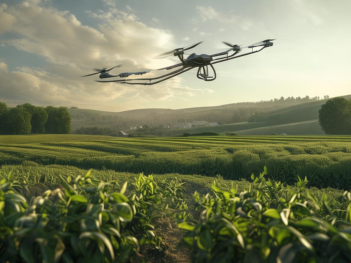 农民代表见证无人机电力巡检新变革