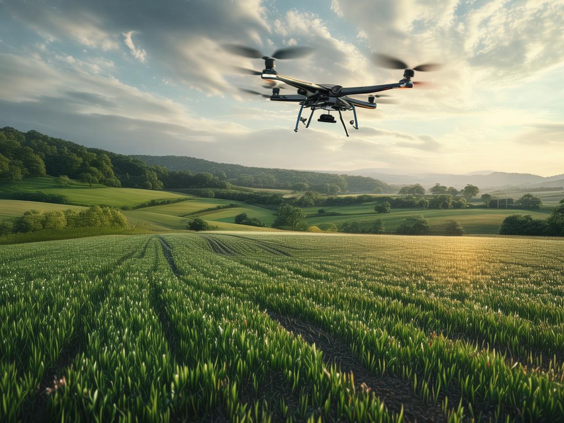 农民代表见证无人机电力巡检新变革