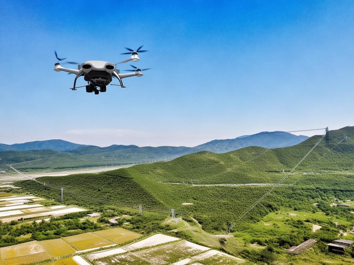 无人机助力海盐县电力巡检