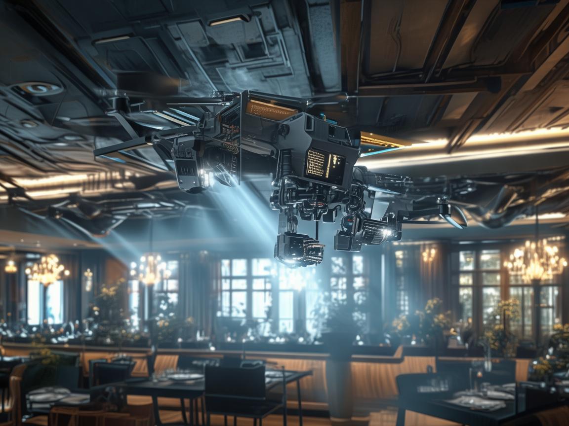 无人机电力巡检，照亮餐厅吊灯背后的电力保障