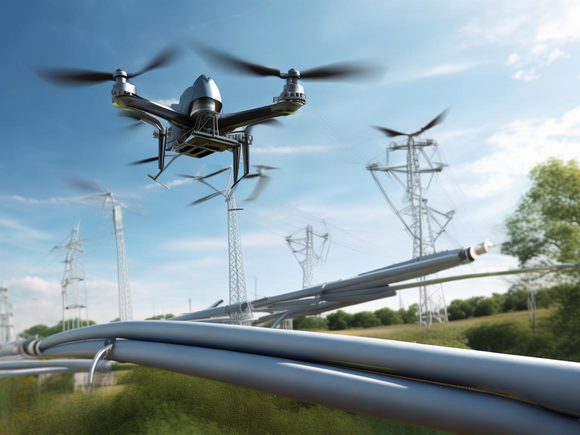 无人机电力巡检，软管连接的高效保障