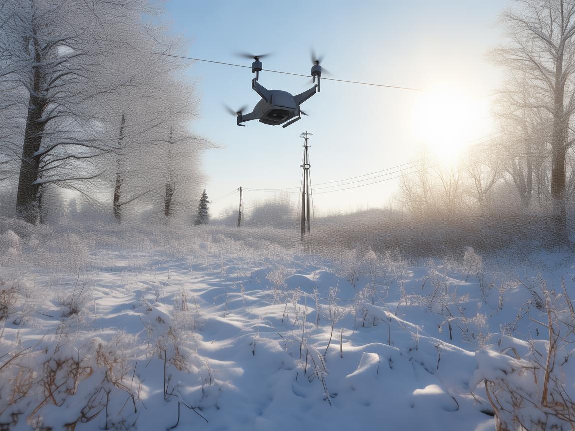 小寒时节，无人机电力巡检正当时