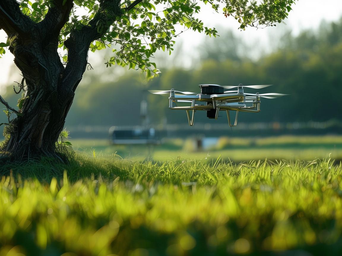 李子树下的无人机电力巡检