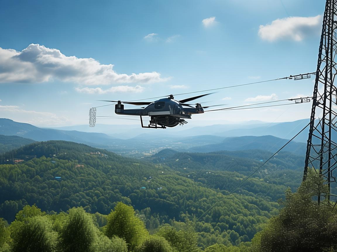 无人机电力巡检助力风景区电力保障