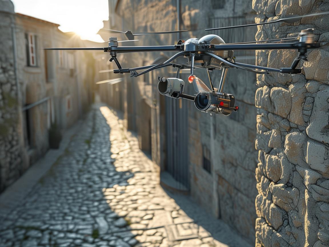 无人机电力巡检助力古镇街石板路电力保障