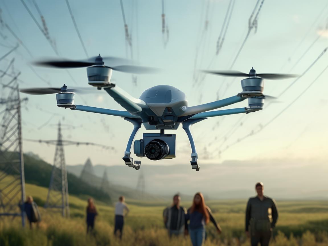 无人机电力巡检，休闲套装下的高效守护