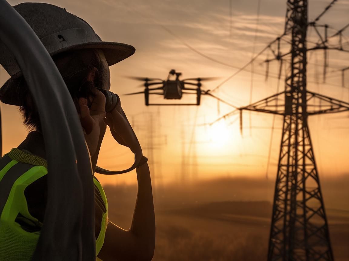 无人机电力巡检，无檐帽下的电力守护
